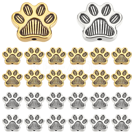 80Pcs 2 Colors Tibetan Style Alloy Beads FIND-PH0005-72-1