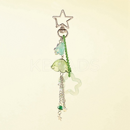 Acrylic & Glass Pendant Keychains KEYC-FZ00003-1
