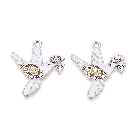 Alloy Enamel Pendants ENAM-N062-10P-1