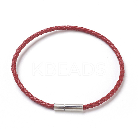 Leather Cord Bracelet Making MAK-F025-A03-1