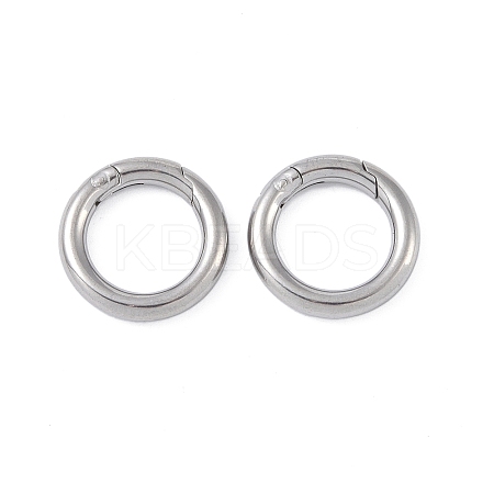 Non-Tarnish 304 Stainless Steel Spring Rings Clasp STAS-B061-01P-1