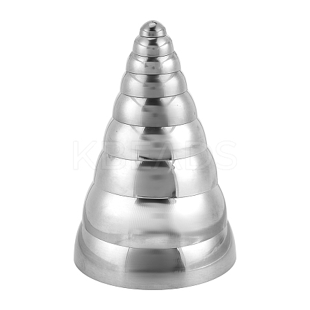 16Pcs 9 Styles Stainless Steel Semihemisphere Ball STAS-NB0002-75-1
