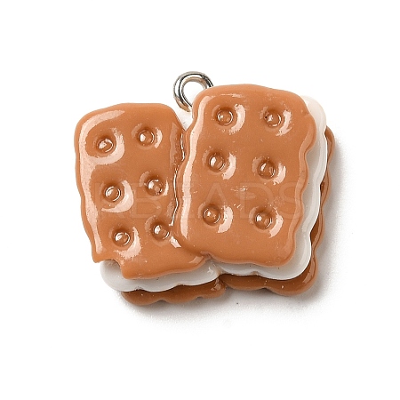 Resin Pendants RESI-A038-02G-1