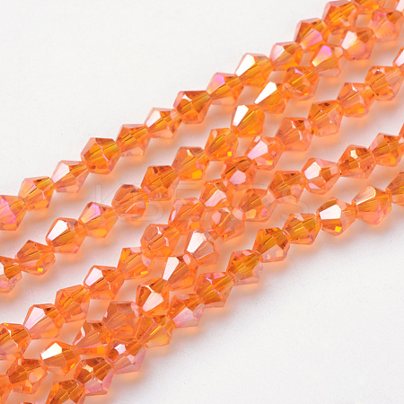 Glass Beads Strands X-EGLA-S056-4mm-14-1