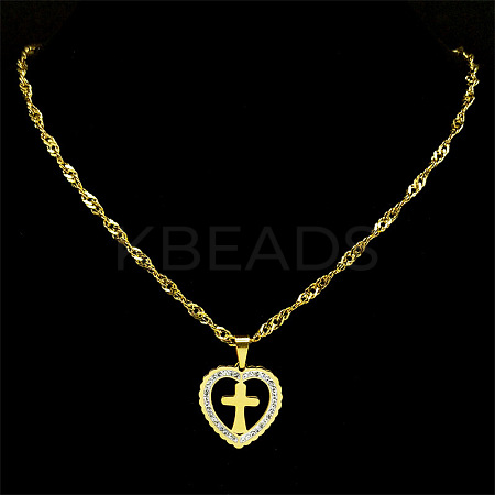 201 Stainless Steel Singapore Chain Necklaces NJEW-C042-11G-1