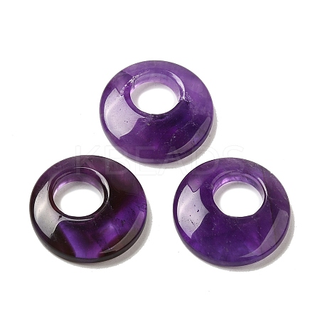 Natural Amethyst Pendants G-T122-76H-1