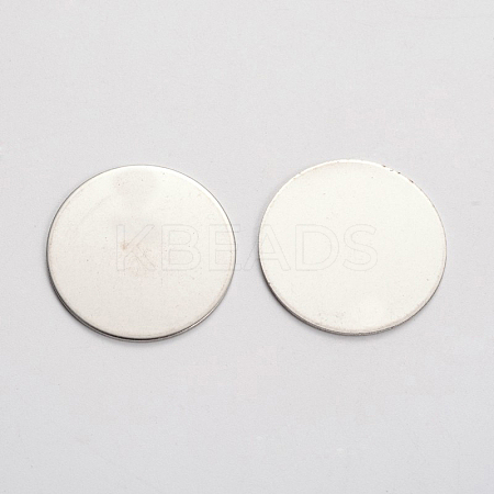 Stainless Steel Stamping Blank Tag Cabochons STAS-E147-90P-1
