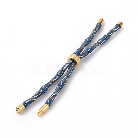 Nylon Cord Silder Bracelets MAK-C003-03G-17-1