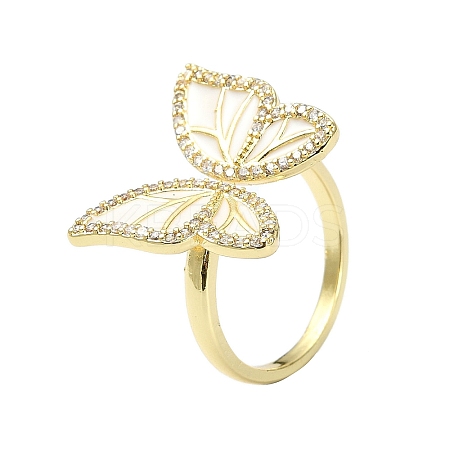 Rack Plating Real 18K Gold Plated Brass Rings RJEW-B054-01G-01-1