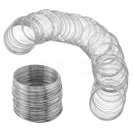 500Pcs Steel Memory Wire FIND-SP0002-09B-1
