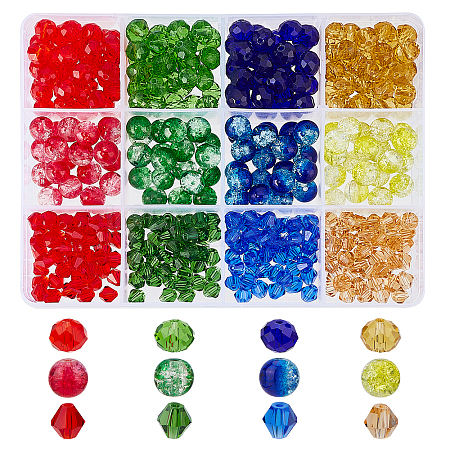 3 Style Glass Beads GLAA-FH0001-31-1