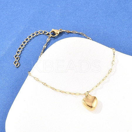 304 Stainless Steel Charm Bracelets BJEW-H210-01G-1
