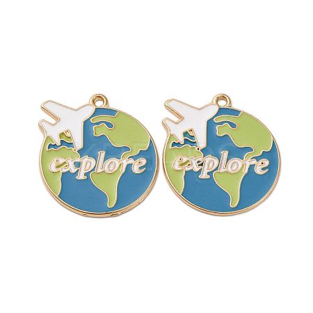 Alloy Enamel Pendants LS-ENAM-V002-03KCG-1