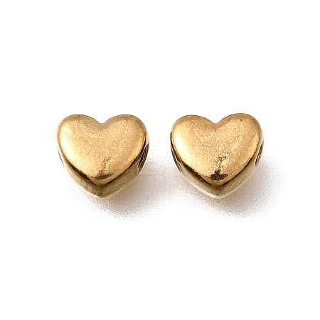 Valentine's Day 304 Stainless Steel Spacer Beads STAS-L315-075G-05-1