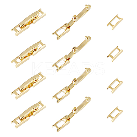SUPERFINDINGS 12Pcs Eco-Friendly Brass Watch Band Clasps KK-FH0007-19-1