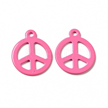 Spray Painted 201 Stainless Steel Pendants STAS-G304-04C-1