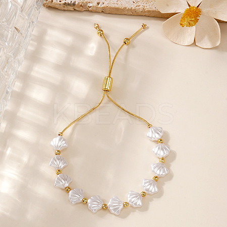 Adjustable Imitation Shell Slider Bracelets IC4900-1