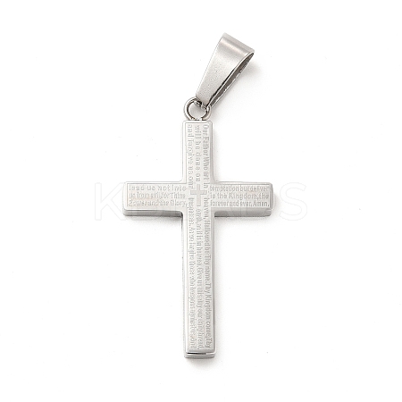 Non-Tarnish 304 Stainless Steel Pendants STAS-K244-05P-1