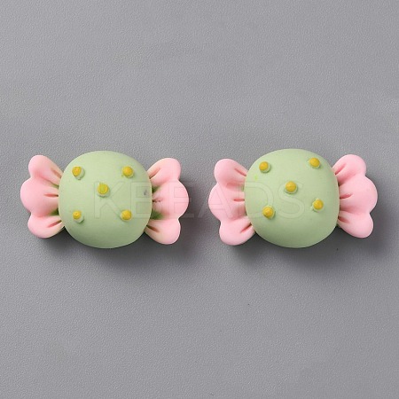 Opaque Resin Imitation Food Cabochons LS-RESI-WH0036-102-1