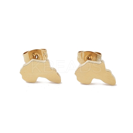 PVD Vacuum Plating 304 Stainless Steel Stud Earrings for Women X-EJEW-A048-07G-1