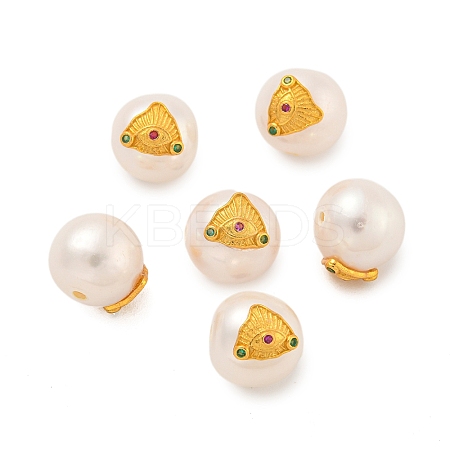 Round Natural Freshwater Pearl Beads PEAR-K009-12G-1