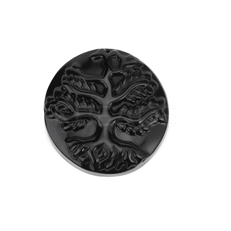 Natural Obsidian Carved Big Pendants PW-WG37954-14-1