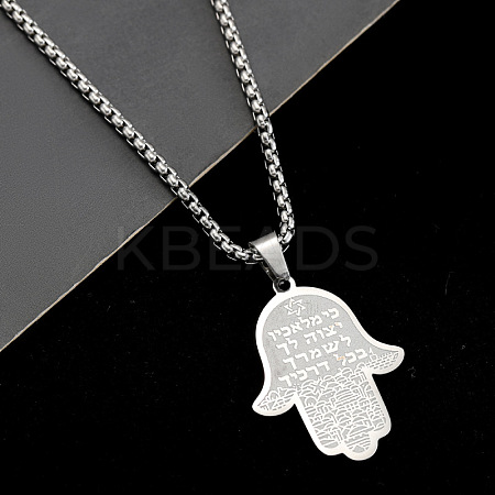 Hamsa Hand Pendant Necklaces JJ0437-2-1