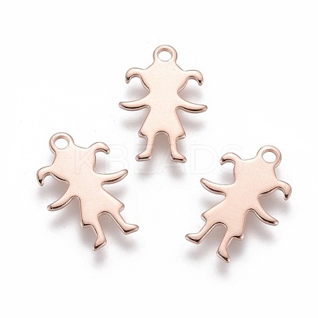 304 Stainless Steel Charms STAS-H436-56RG-1