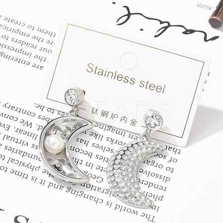 304 Stainless Steel Stud Earrings EJEW-A119-20P-1