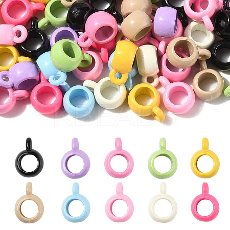 60Pcs 10 Colors Alloy Tube Bails FIND-CJ0003-37-1
