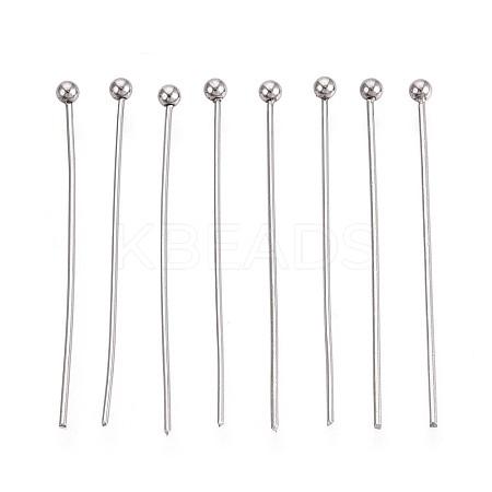 304 Stainless Steel Head Pins STAS-T065-30mm-20P-1