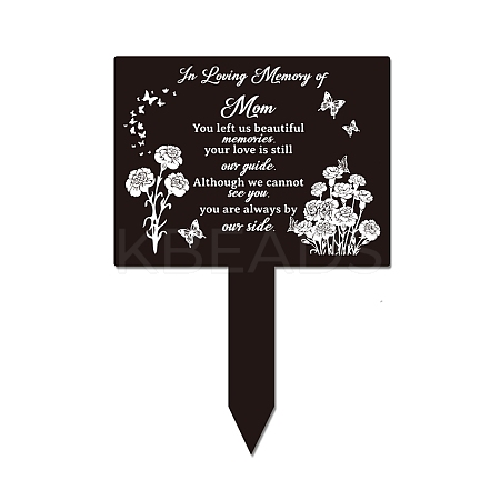 Acrylic Garden Stake AJEW-WH0366-002-1