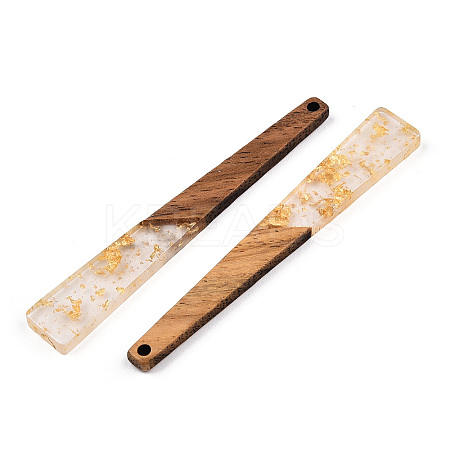 Translucent Resin & Walnut Wood Big Pendants RESI-TAC0017-46-A01-1