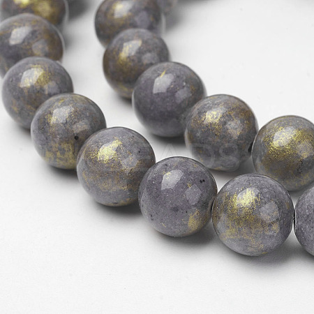 Natural Mashan Jade Beads Strands X-G-P232-01-A-6mm-1