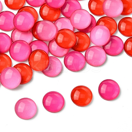 50Pcs 3 Colors Glass Cabochons GGLA-YW0005-01C-1