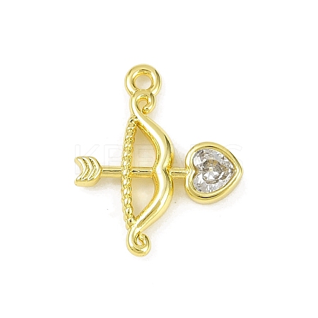 Brass Pave Clear Cubic Zirconia Pendants LS-KK-L238-11G-1