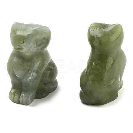 Natural Southern Jade Carved Figurines DJEW-L023-B13-1