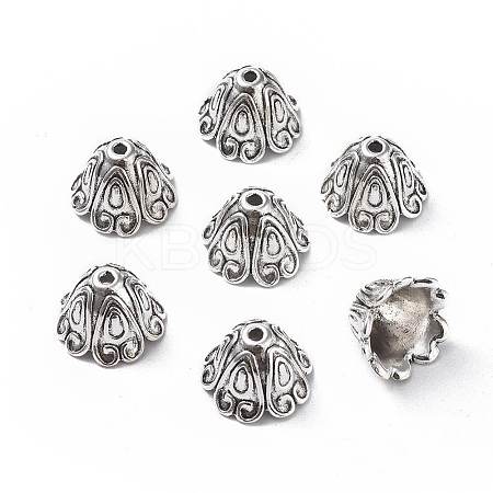 Tibetan Style Alloy Bead Caps LS-TIBEB-EA9700YKG-AS-LF-1