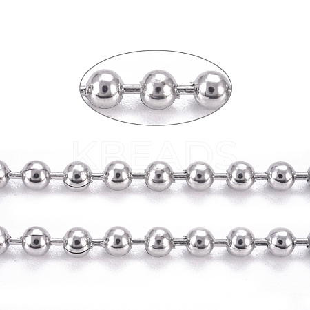 304 Stainless Steel Ball Chains CHS-F009-01D-P-1
