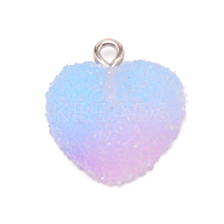 Resin Pendants RESI-WH0025-15F-1