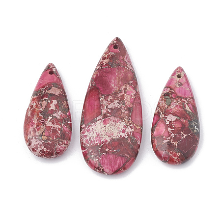 Natural Regalite/Imperial Jasper/Sea Sediment Jasper Pendants G-S328-003Q-1