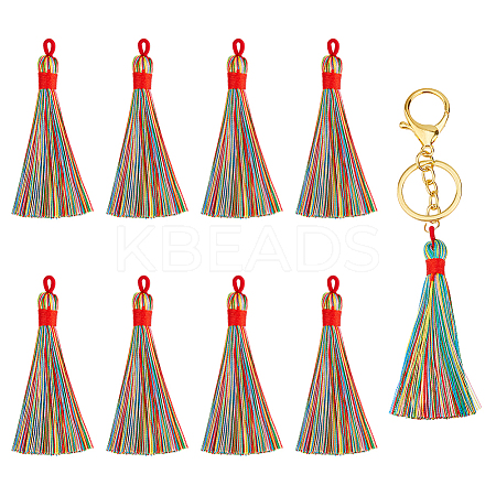 30Pcs Polyester Tassel Big Pendant Decorations FIND-FH0010-73-1