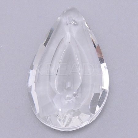 Transparent Glass Pendants GLAA-WH0022-29-1