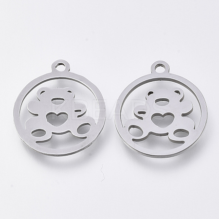 Non-Tarnish 201 Stainless Steel Pendants STAS-S110-057P-1