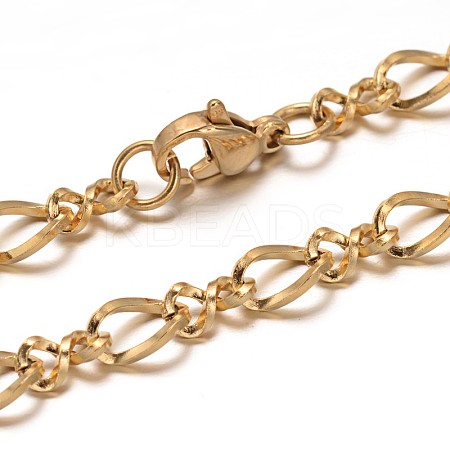 304 Stainless Steel Chain Bracelets BJEW-L531-06G-1