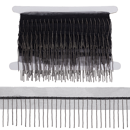 5 Yards Polyester Fringe Lace Trim DIY-FG0006-98B-1