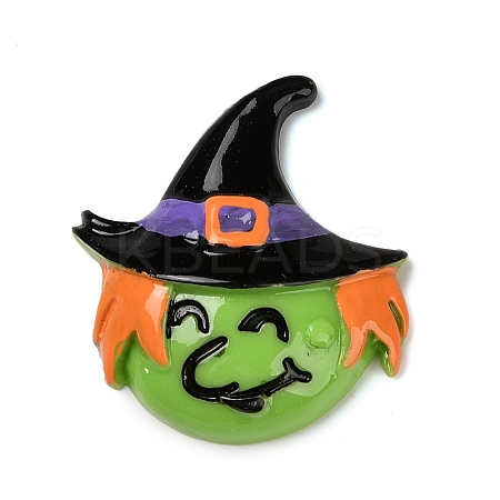 Monster with Witch Hat Halloween Opaque Resin Decoden Cabochons RESI-R446-01T-1
