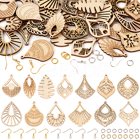 DIY Geometry Earring Making Kit DIY-TA0005-57-1