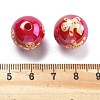 Christmas Theme UV Plating Acrylic Beads OACR-M022-08A-3