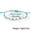 Handmade Glass Seed Bead Woven Flower Braided Bracelets TP2141-3